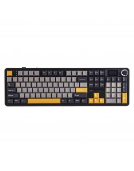 Aula геймърска механична клавиатура Wireless Gaming Mechanical Keyboard F108 PRO - Volcanic Switch [Linear] (English US), Black, Gray