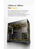 Geometric Future кутия Case EATX - Model 5 Vent Black - 5 x 140 mm aRGB fans included