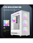 Gamemax кутия Case ATX - Storm 2 AW - 6 x 120 mm Addressable RGB fans