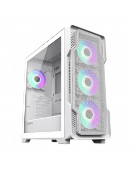 Gamemax кутия Case EATX - SIEGE White - Addressable RGB