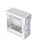 Gamemax кутия Case EATX - SIEGE White - Addressable RGB