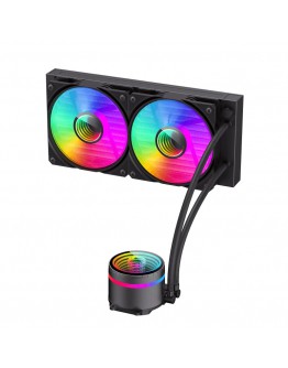 Gamemax водно охлаждане Water Cooling IceBurg 240 Infinity Black - Infinity Mirror, Addressable RGB