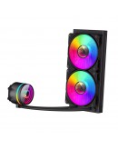 Gamemax водно охлаждане Water Cooling IceBurg 240 Infinity Black - Infinity Mirror, Addressable RGB