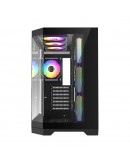 Gamemax кутия Case ATX - HYPE-A Black - 4 x 120 mm Addressable RGB fans