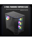 Gamemax кутия Case ATX - HYPE-A Black - 4 x 120 mm Addressable RGB fans