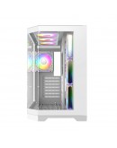 Gamemax кутия Case ATX - HYPE-A White - 4 x 120 mm Addressable RGB fans