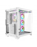 Gamemax кутия Case ATX - HYPE-A White - 4 x 120 mm Addressable RGB fans