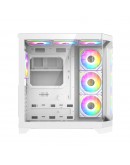 Gamemax кутия Case ATX - HYPE-A White - 4 x 120 mm Addressable RGB fans