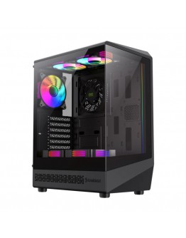 Gamemax кутия Case ATX - Vista COC AB - 5 x 120 mm A-RGB Fans, MB Plate COC Fan