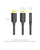 Vention Кабел Cable - Display Port v1.2 DP M / M Black 4K 1.5M - HAKBG