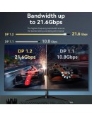 Vention Кабел Cable - Display Port v1.2 DP M / M Black 4K 2.0M - HAKBH