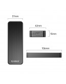 Orico външна кутия за диск Storage - Case - M.2 NVMe M key - USB3.1 Gen2 Type-C, 10Gbps - HM2-G2-BK