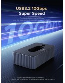 Orico външна кутия за диск/докинг станция Storage - Case/Docking Station - M.2 NVMe/NGFF - IT18C3-GY