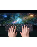 Marvo безжична механична геймърска клавиатура Wireless Gaming Mechanical keyboard Saber 65W KG965W - 1K, Banana Crystal [Linear], (English US)
