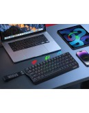 Marvo безжична механична геймърска клавиатура Wireless Gaming Mechanical keyboard Saber 65W KG965W - 1K, Banana Crystal [Linear], (English US)