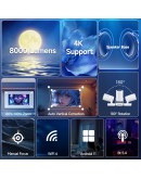 MagCubic преносим мултимедиен проектор Portable Multimedia Projector HY300 Pro+ - 4K, Android 11, Wi-Fi, Bluetooth 5.4