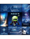 MagCubic преносим мултимедиен проектор Portable Multimedia Projector HY320 Pro - 4K, Android 14, Wi-Fi, Bluetooth 5.4