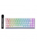 MCHOSE геймърска механична клавиатура Gaming Mechanical Keyboard Ace 68 - 8K, Ice Blue Magnetic Switch [Linear] (English US), White