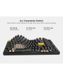 MCHOSE геймърска механична клавиатура Wireless Gaming Mechanical Keyboard MC-K99 V3 - Icy Creamsicle Switch [Linear] (English US), Glacier Gradient