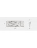 MCHOSE геймърска механична клавиатура Wireless Gaming Mechanical Keyboard MC-K99 V3 - Icy Creamsicle Switch [Linear] (English US), Glacier Gradient