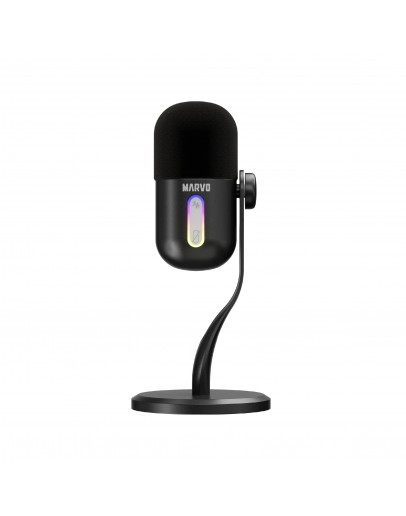 Marvo Геймърски микрофон Gaming USB Microphone - Blast 50 MIC-08 Black - USB, RGB