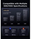 Orico докинг станция Storage - HDD/M.2 Dock - 2 BAY Offline Clone 2.5/3.5/M.2 NVMe USB-C/USB-A - IT28E-C-EU-GY