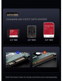 Orico докинг станция Storage - HDD/M.2 Dock - 2 BAY Offline Clone 2.5/3.5/M.2 NVMe USB-C/USB-A - IT28E-C-EU-GY