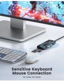 Orico хъб USB3.1 HUB Type-C - 3 x USB3.0, SD, TF - PAPW3AT-C3-015-BK