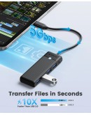 Orico хъб USB3.1 HUB Type-C - 4 x USB3.0 - PAPW4A-C3-015-BK
