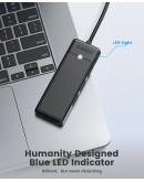 Orico хъб USB3.1 HUB Type-C - 4 x USB3.0 - PAPW4A-C3-015-BK