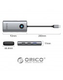 Orico докинг станция Docking Station Type-C Power Distribution 60w - PW11-5P-GY-EP - HDMI, USB3.0 x1, USB2.0 x1