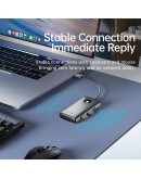 Orico докинг станция Docking Station Type-C - PW11-6P-GY-EP - HDMI x 1, USB-C x 1, USB3.0 x 3, USB-C PD100W x 1