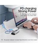 Orico докинг станция Docking Station Type-C - PW11-6P-GY-EP - HDMI x 1, USB-C x 1, USB3.0 x 3, USB-C PD100W x 1