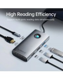 Orico докинг станция Docking Station Type-C - PW11-6P25R-GY-BP - HDMI, USB-A x 3, PD100W x 1, LAN (2.5Gbps)