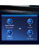 Orico докинг станция Docking Station Type-C - PW11-6PCR-GY-EP - HDMI x 1, USB-C x 1, USB3.0 x 2, USB-C PD100W x 1, LAN x 1 (1Gbps)