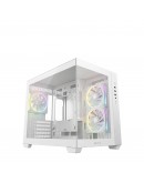 DeepCool кутия Case mATX - CG330 3F WH - 3 ARGB Fans