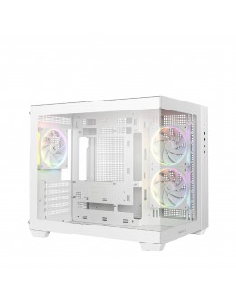 DeepCool кутия Case mATX - CG330 3F WH - 3 ARGB Fans
