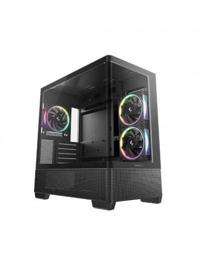 DeepCool кутия Case ATX - CG380U 3F - 3 ARGB Fans, USB-C