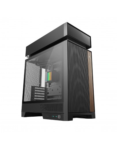 DeepCool кутия Case ATX - CL6600 - Modular Split-Chamber, 360 mm AIO Pre-Installed, 2 ARGB fans
