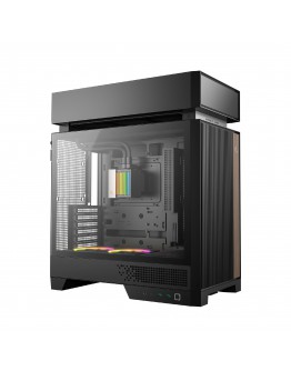 DeepCool кутия Case ATX - CL6600 - Modular Split-Chamber, 360 mm AIO Pre-Installed, 2 ARGB fans