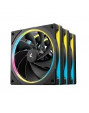 DeepCool Комплект вентилатори Fan Pack 3-in-1 3x120mm - FL12R SE Black, Reverse, Addressable RGB