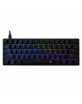 White Shark геймърска механична клавиатура Gaming Mechanical Keyboard SHINOBI 2 - YUSYA 5P Blue Switches (English US), Black