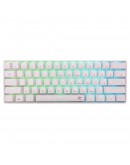 White Shark геймърска механична клавиатура Gaming Mechanical Keyboard SHINOBI 2 - YUSYA 5P Blue Switches (English US), White