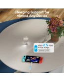 Vention Кабел USB 2.0 Type-C to Type-C - 1M White 3A Fast Charge - TAXWF