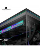 Thermalright кутия Case mATX - TL-M10 Vision Black - 4 x 120 mm ARGB included, 9.16 inch LCD Display, USB-C
