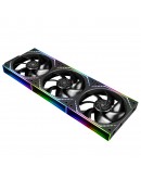 Thermalright Комплект вентилатори Fan Pack 3-in-1 3x120mm - TL-M12Q x 3 - Infinity Mirror, Daisy-Chain, A-RGB