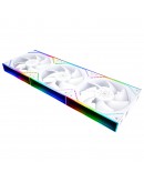 Thermalright Комплект вентилатори Fan Pack 3-in-1 3x120mm - TL-M12QW x 3 - White, Infinity Mirror, Daisy-Chain, A-RGB