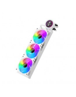 1stPlayer водно охлаждане Water Cooling 360mm - Thunderstorm TS4 360 White - Digital Display, aRGB