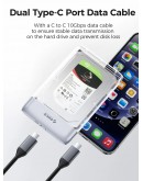 Orico външна кутия за диск Storage - Case - 2.5 inch 5Gbps USB-C Transparent - TX25C3-GY-BP
