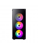 1stPlayer Кутия Case ATX - Fire Dancing V3-B RGB - 4 fans included